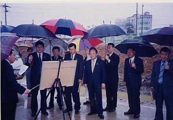 부여재래시장 주차장부지 현장시찰