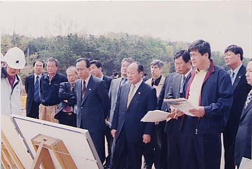 부여종합체육시설 조성공사 현장시찰