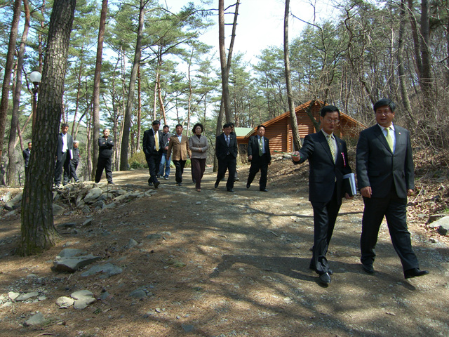 주요사업장현지시찰(외산자연휴양림)